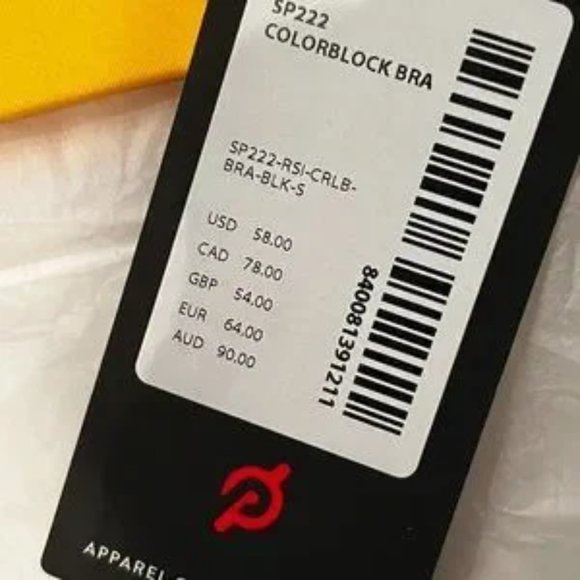 Peloton Color Block‎ Bra Top (NWT / Size Small / Black) - Picture 7 of 8